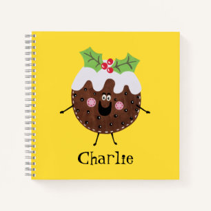 Carnet Pudding de Noël personnalisé