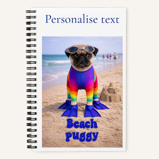 Carnet Puggy de la Plage (Recto)