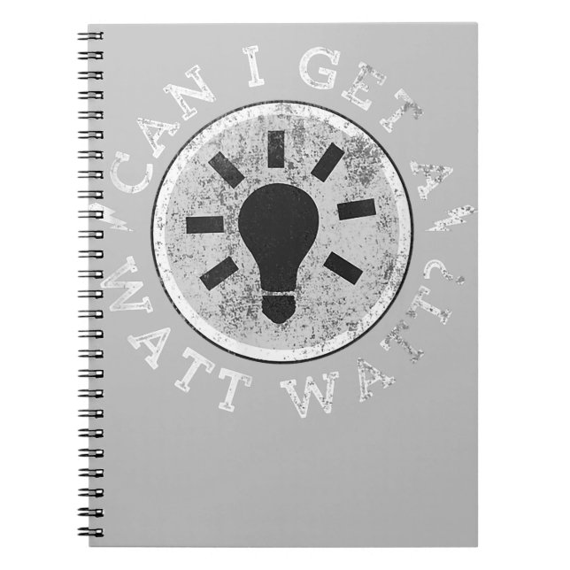 Carnet Puis-je obtenir une Watt Amoureux drôle Ingénieur  (Devant)