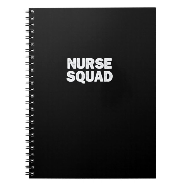 Carnet Pullover de l'équipe d'infirmières drôle et minima (Devant)