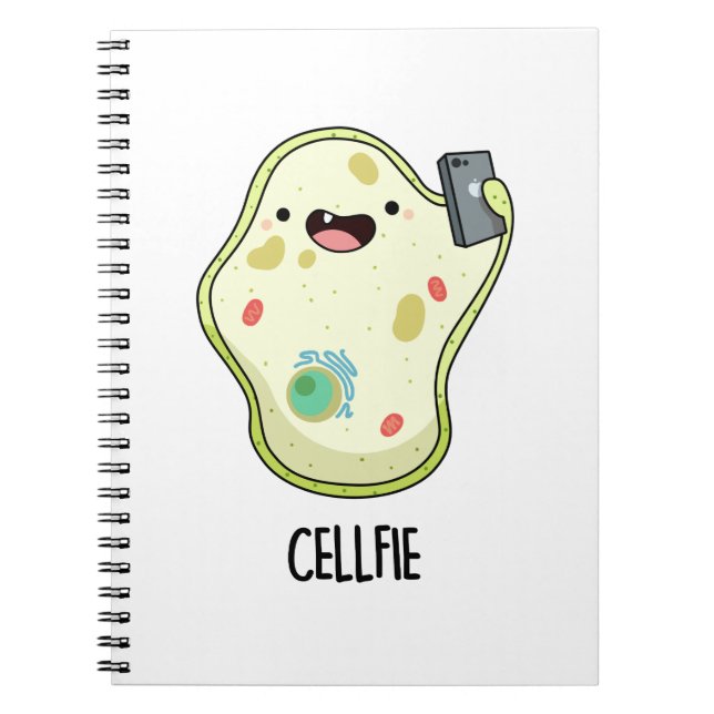 Carnet Pun biologique drôle Cellfie (Devant)