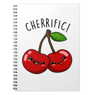 Carnet Pun de cerise rouge drôle Cherrific 
