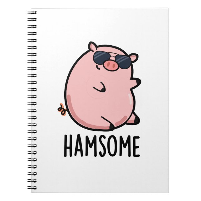 Carnet Pun de cochon drôle Hamsome  (Devant)