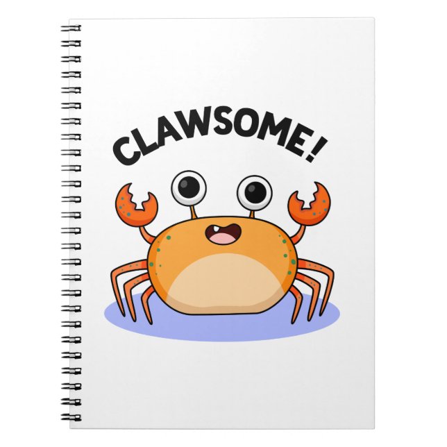 Carnet Pun de crabe génial drôle incroyable (Devant)