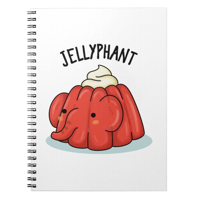Carnet Pun de Jellyphant Éléphant Drôle de Gelée (Devant)