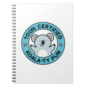 Carnet Pun de koala drôle certifié à 100% de qualité Koal
