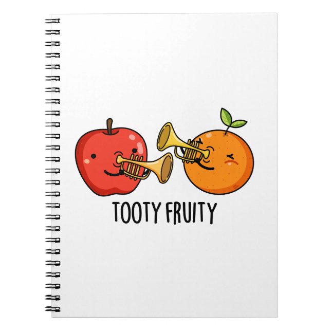 Carnet Pun de Musicien Fruit Drôle Tooty Fruité (Devant)