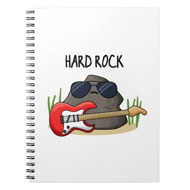 Carnet Pun de musique de géologie drôle de Hard Rock  (Devant)