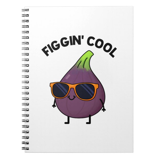 Carnet Pun de nourriture de figue cool drôle Figgin  (Devant)