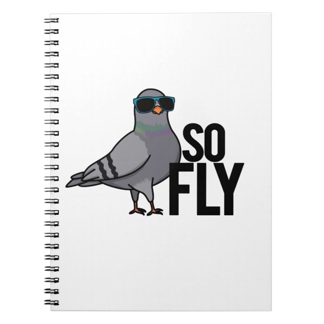 Carnet Pun de Pigeon Drôle et Cool Tellement Chic (Devant)