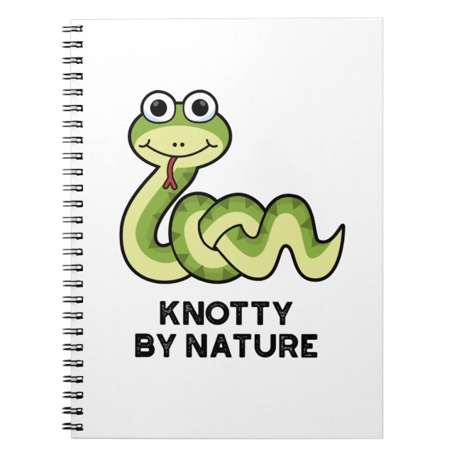 Carnet Pun de serpent drôle de nature nouée  (Devant)
