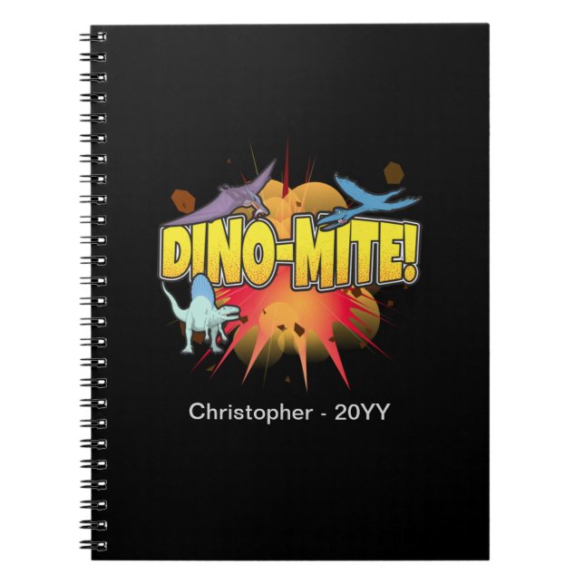 Carnet Pun Dino-mite Dinosaure Lover Dynamite (Devant)