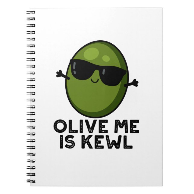Carnet Pun d'olive Me Est Kewl Cool (Devant)