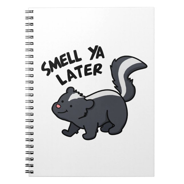 Carnet Pun drôle de mouffette À plus tard (Devant)