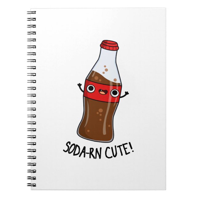 Carnet Pun drôle de soda mignon Soda-rn  (Devant)