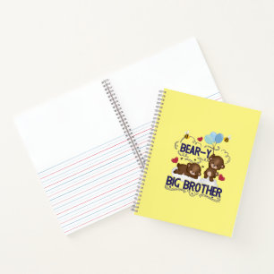Carnet Pun frère aîné très très grand frère ours
