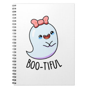 Carnet Pun Halloween Fantôme Féminin Drôle Bootiful