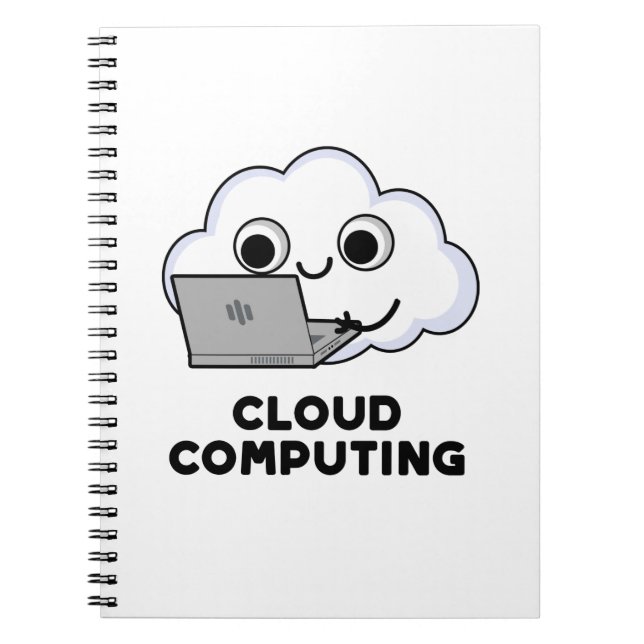 Carnet Pun informatique drôle de cloud computing et météo (Devant)
