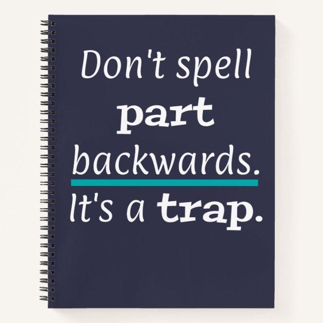 Carnet Pun Part Back Funny Papa Joke Anglais Enseignant (Devant)