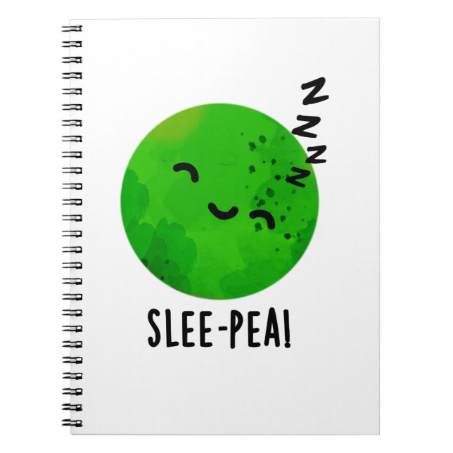 Carnet Punition drôle de pois endormi Slee-pea  (Devant)