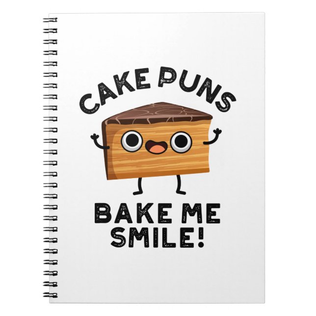 Carnet Puns de gâteau me font sourire Puns de cuisine drô (Devant)