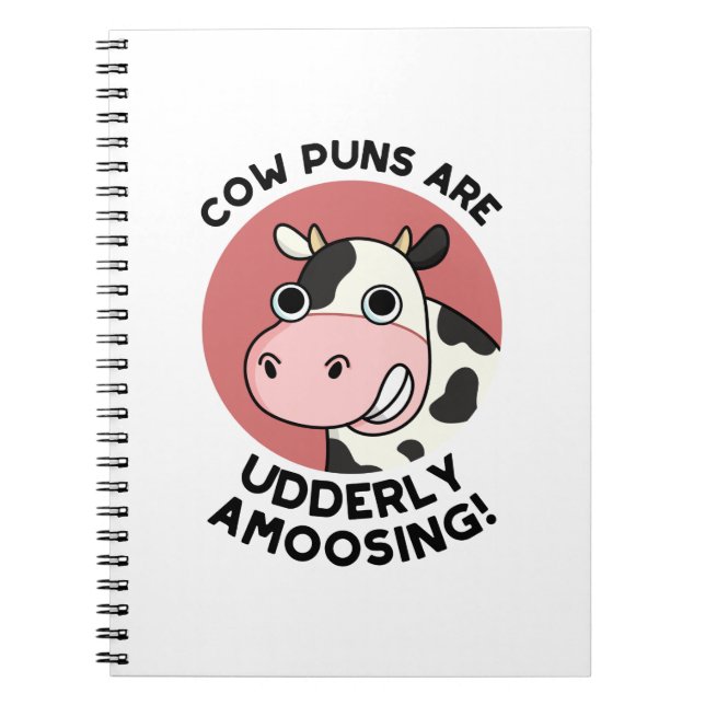Carnet Puns de vache complètement amusants et drôles (Devant)