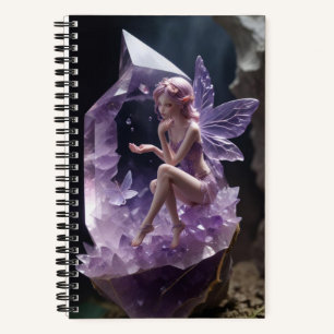 Carnet Purple Améthyste Crystals Fée Magique