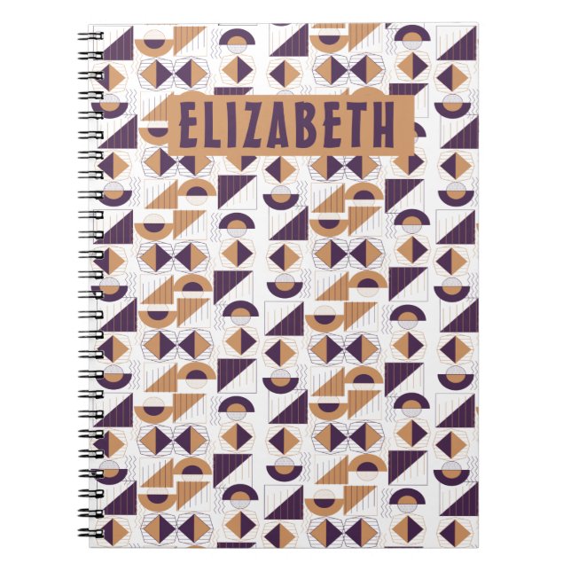 Carnet Purple and gold Aesthetic abstract (Devant)