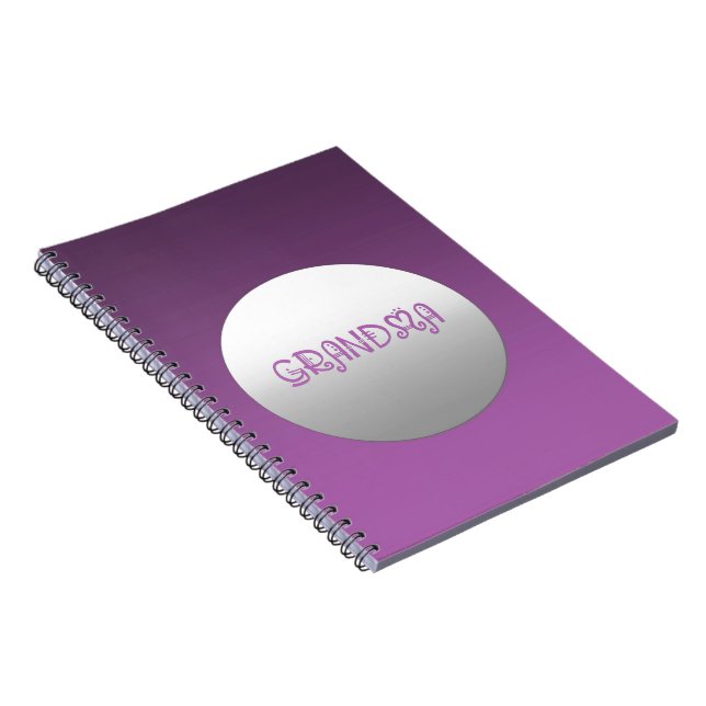 Carnet Purple And Silver Grandma (Côté Droit)