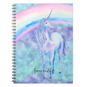 Carnet Purple Aqua Unicorn Dream
