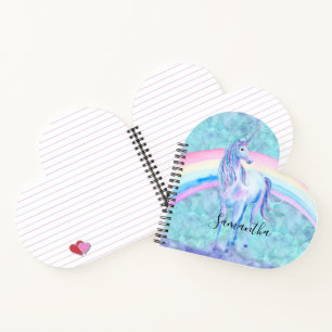 Carnet Purple Aqua Unicorn Dream