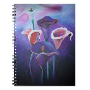 Carnet Purple Callas Lilac And Purple Art