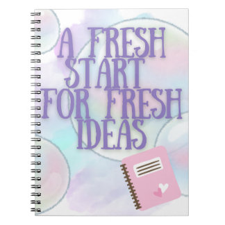 Carnet Purple Fresh Start pour les écrivains