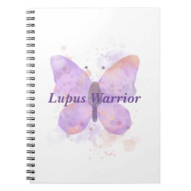 Carnet Purple papillon Lupus guerrier (Devant)