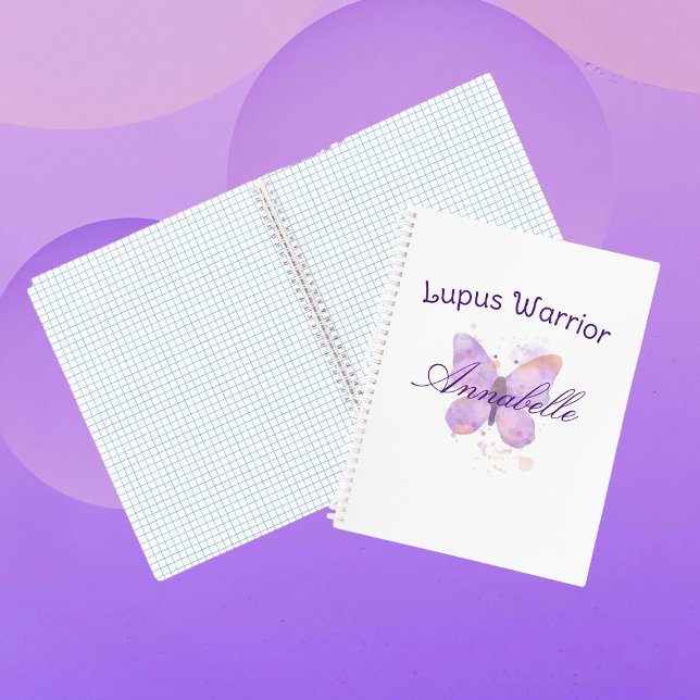 Carnet Purple papillon Lupus guerrier (Créateur téléchargé)