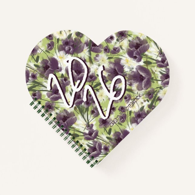 Carnet Purple Poppies "Mellow Garden" Notebook (Devant)