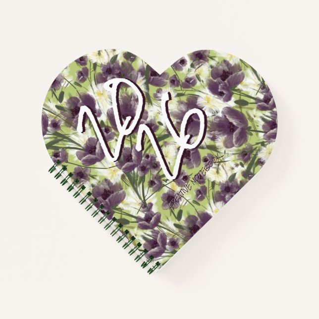 Carnet Purple Poppies "Mellow Garden" Notebook (Devant)