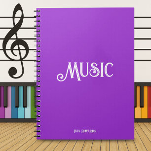 Carnet Purple Serenade : Musique personnalisée