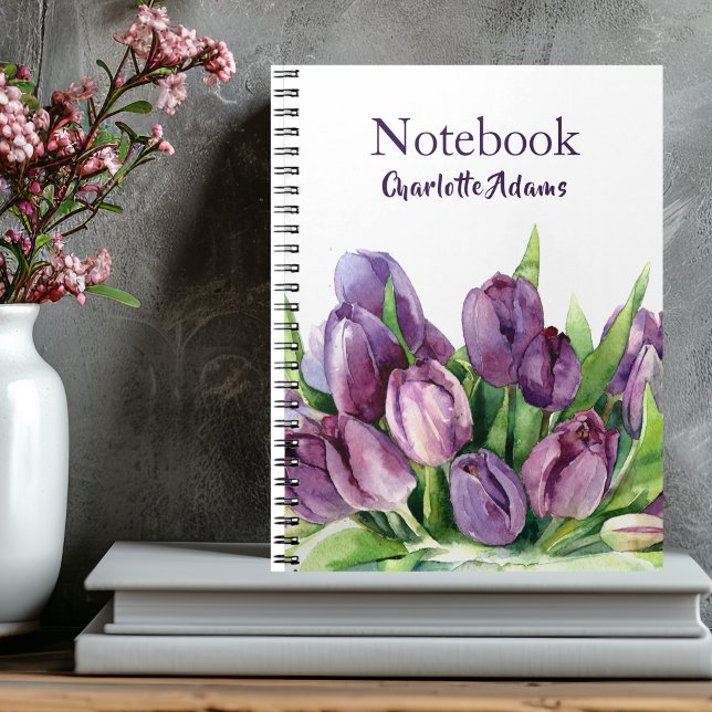 Carnet Purple Tulips (Créateur téléchargé)