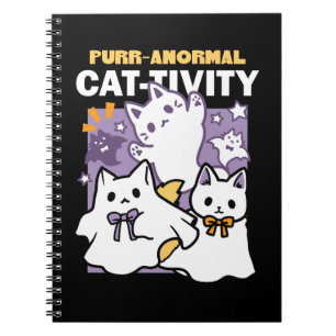 Carnet Purr-anormal Cat-tivity - Halloween Cat Design