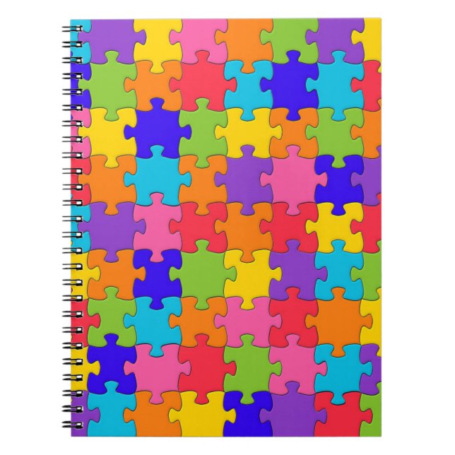 Carnet Puzzle coloré (Devant)