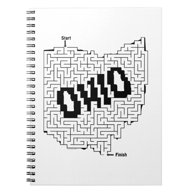 Carnet Puzzle de l'Ohio Maze (Devant)