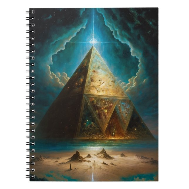 Carnet Pyramide mystique Art Visionnaire (Devant)
