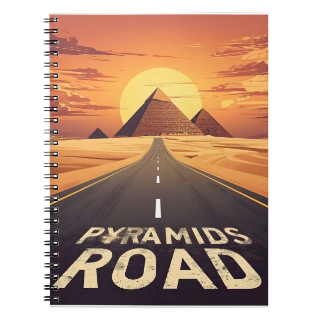 Carnet Pyramides de la route du coucher de soleil Égypte  (Devant)