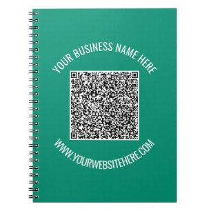 Carnet QR Code et texte personnalisé Promotion moderne