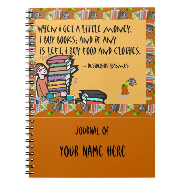 Carnet Quand je reçois un peu d'argent, j'achète des livr (Devant)