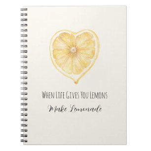 Carnet Quand la vie vous donne des citrons faites du citr