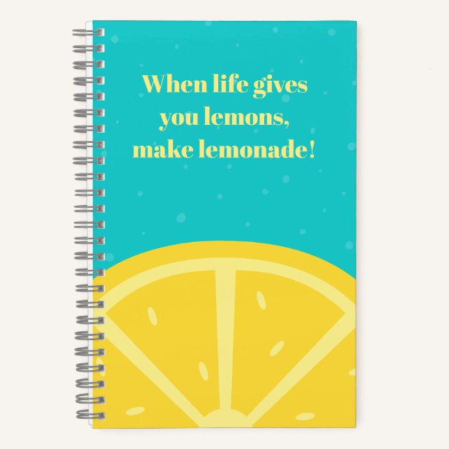 Carnet Quand la vie vous donne des citrons Inspiration (Recto)
