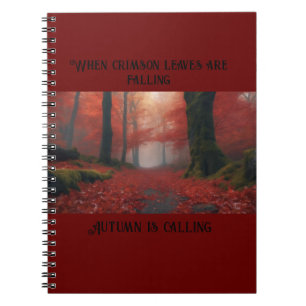 Carnet Quand les feuilles écarlates tombent…