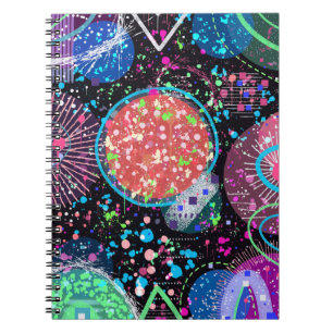 Carnet Quartier Galactique : Carte Postale d'Art Abstrait